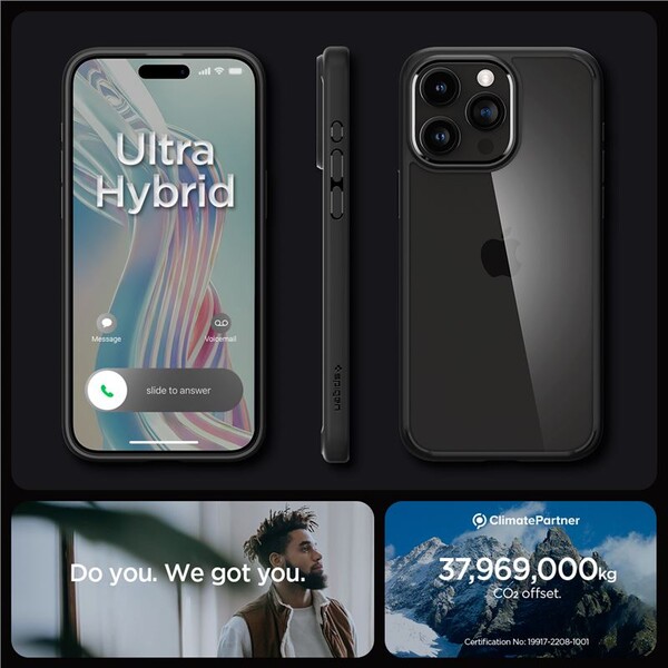 Spigen-Crystal-Hybrid-kryt-iPhone-15-Pro-matne-cerny