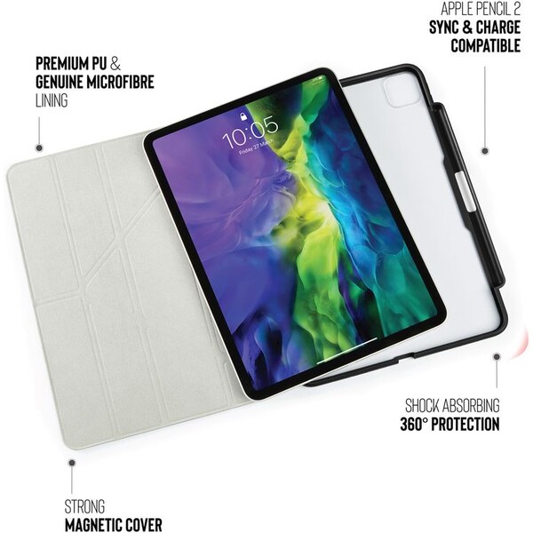 Pipetto-Origami-Pencil-pouzdro-Apple-iPad-Pro-11-cerne