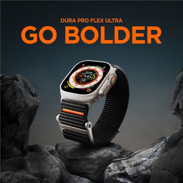 Spigen-DuraPro-Flex-Ultra-reminek-Apple-Watch-49-46-45-44-42mm-cerny