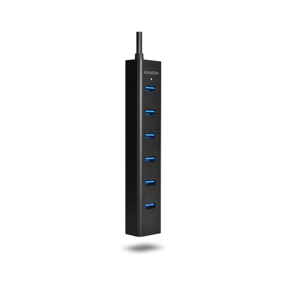 AXAGON-HUESA7BP-7x-USB3-0-ALU-CHARGING-hub-vc-AC-adapteru