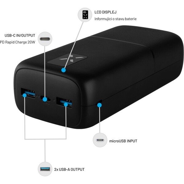 FIXED-Zen-30-powerbanka-s-LCD-a-PD-Power-Delivery-20W-30-000-mAh-cerna