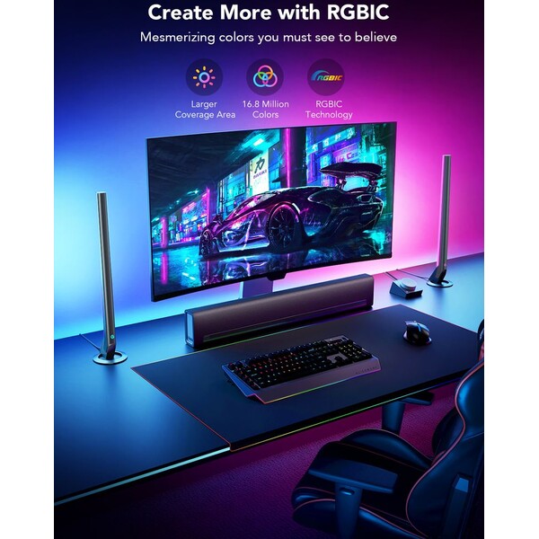 Govee-Smart-Gaming-WiFi-LED-Panely-Smart-Dual-ovladac-bily