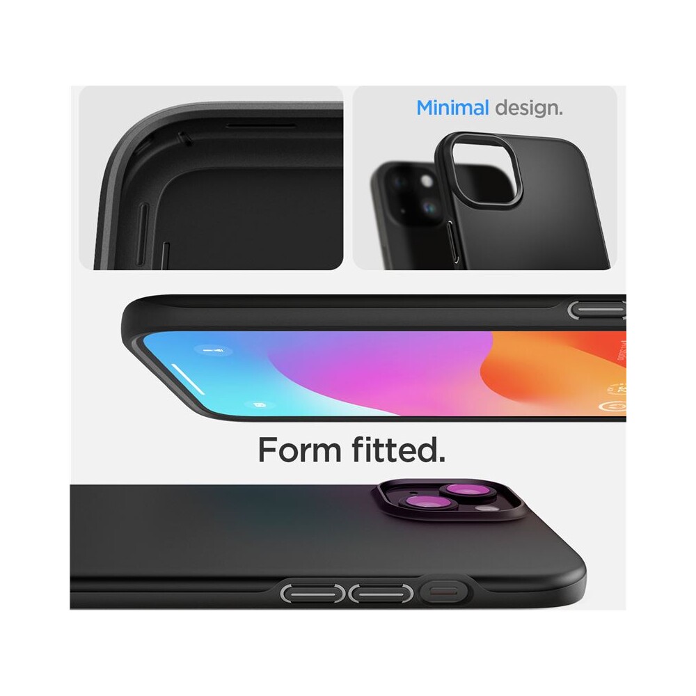 Spigen-Thin-Fit-kryt-iPhone-15-cerny