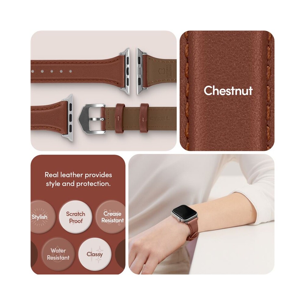 Spigen-Kajuk-Watch-Band-reminek-Apple-Watch-41-40-38mm-hnedy