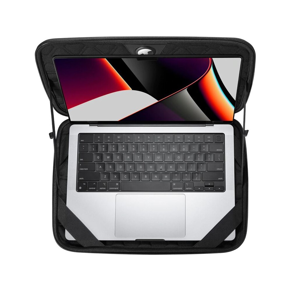 Spigen-Rugged-Armor-Pro-pouzdro-MacBook-Pro-14-M4-2024-M3-2023-M2-2023-M1-2021-cerne