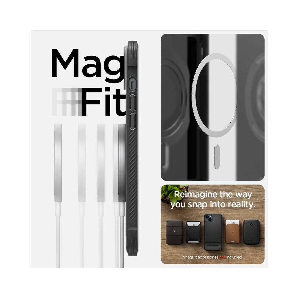 Spigen-Rugged-Armor-Mag-kryt-iPhone-14-cerny