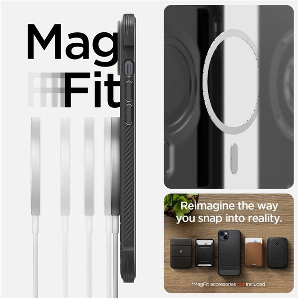Spigen-Rugged-Armor-Mag-kryt-iPhone-14-cerny