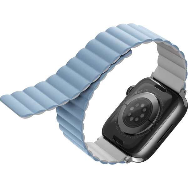 UNIQ Revix oboustranný řemínek pro Apple Watch 49/46/45/44/42mm Arctic (bílý/modrý) - Řemínky - Obrázek KJM6000601
