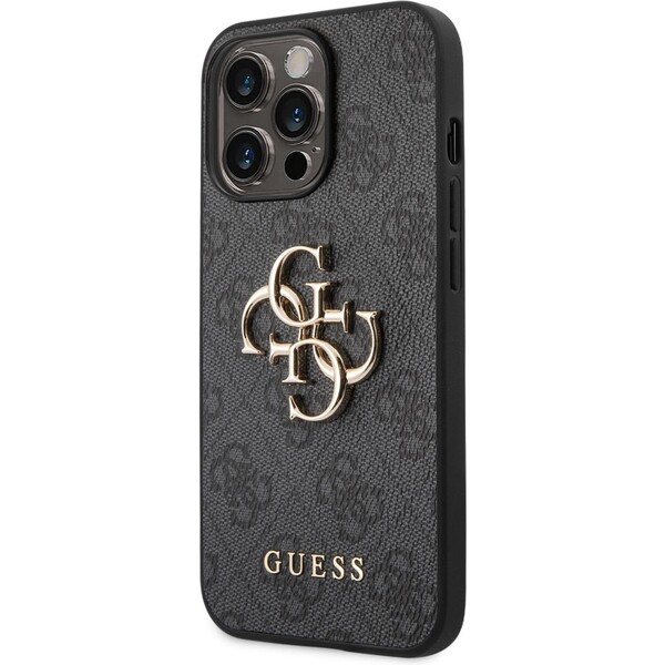 Guess-PU-4G-Metal-Logo-kryt-iPhone-14-Pro-sedy