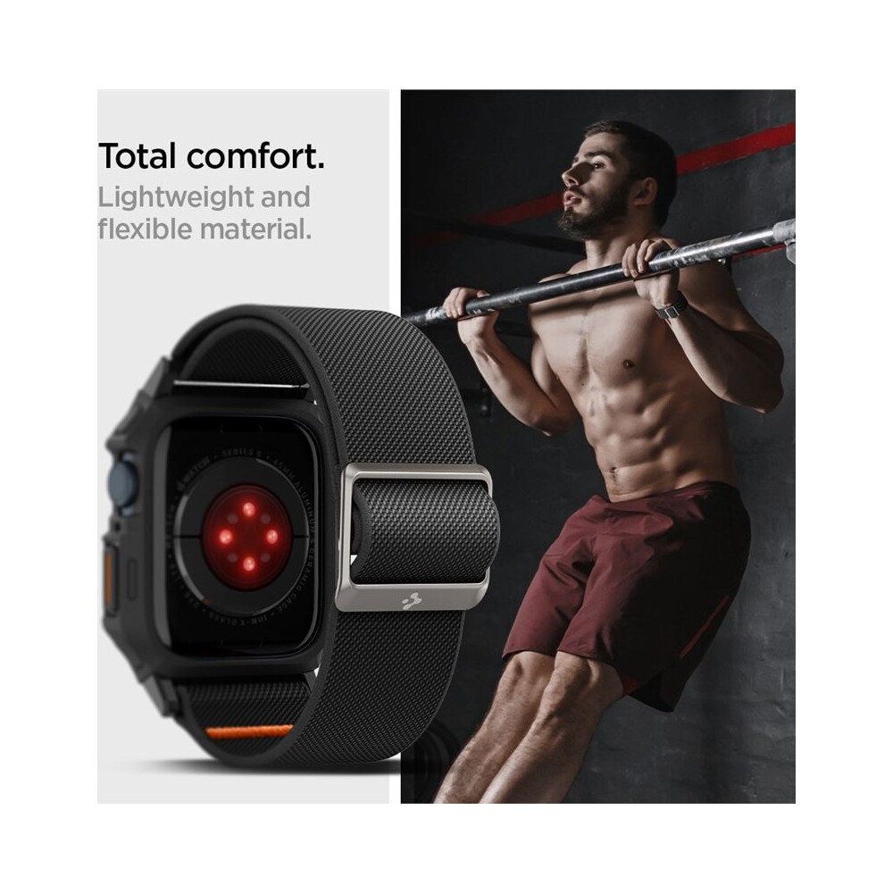 Spigen-Lite-Fit-Pro-reminek-Apple-Watch-45-44mm-matne-cerny