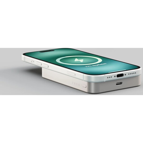 ZENS-Pro-1-MagSafe-Qi2-slim-powerbanka-10000-mAh-15-W-USB-C-bila