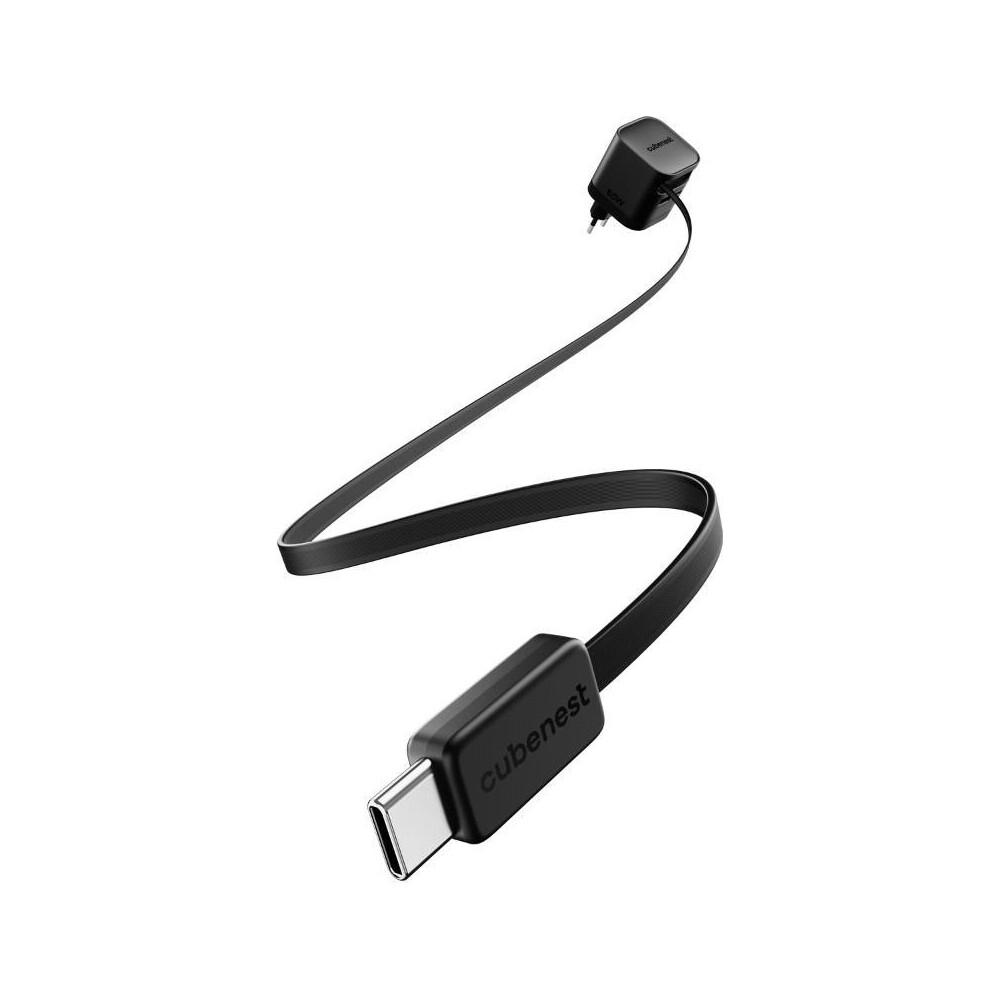 Cubenest-S3D2-PD-GaN-nabijecka-s-kabelem-65W-cerna