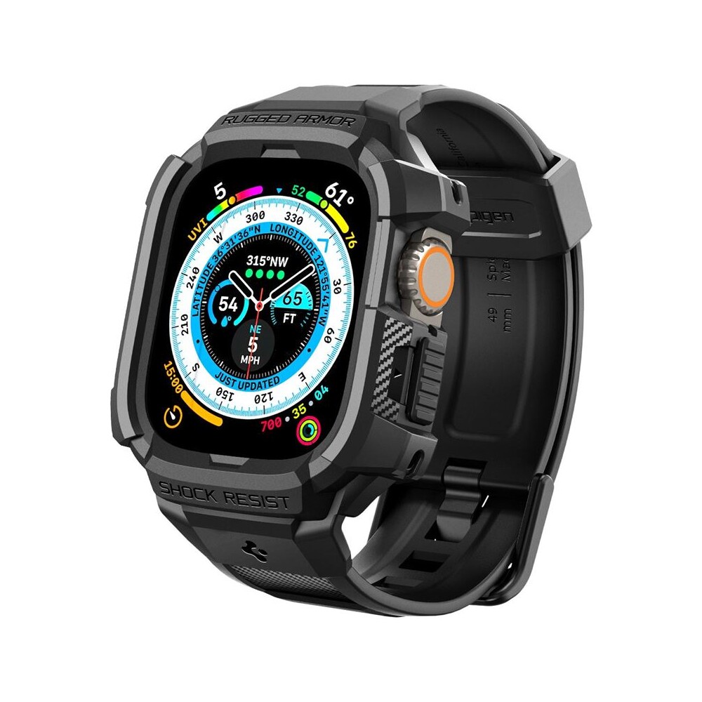 Spigen-Rugged-Armor-Pro-reminek-s-pouzdrem-Apple-Watch-Ultra-3-2-1-49mm-cerny