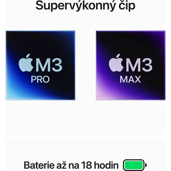 CTO Apple MacBook Pro 14" / CZ KLV / 2TB SSD / M3 Max 16xCPU / 40xGPU / 64GB / 96W / Vesmírně černá - Notebooky - Obrázek KUH9000G01
