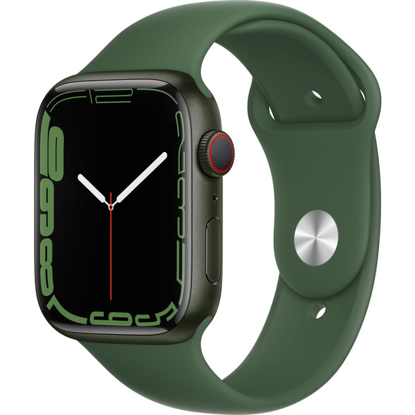 Apple-Watch-Series-7-Cellular-45mm-zeleny-hlinik-se-zelenym-sportovnim-reminkem