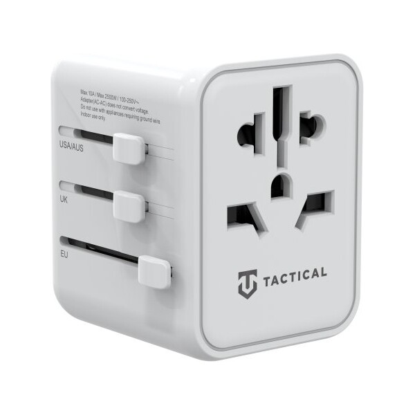 Tactical-PTP-cestovni-adapter-bily