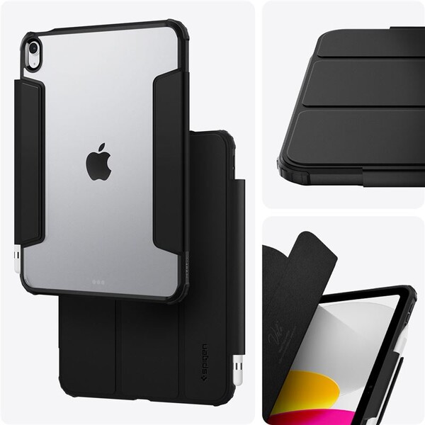 Spigen-Ultra-Hybrid-Pro-pouzdro-iPad-10-9-2022-iPad-11-2025-cerne