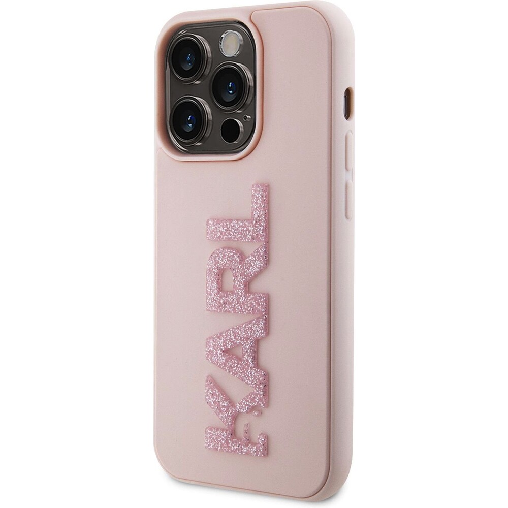 Karl-Lagerfeld-3D-Rubber-Glitter-Logo-Karl-Kryt-iPhone-15-Pro-Max-ruzovy