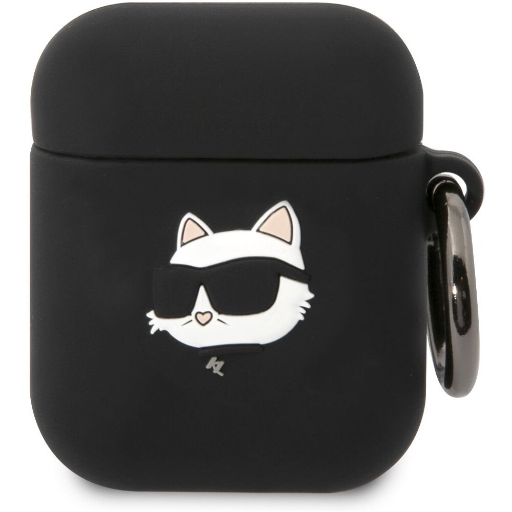 Karl-Lagerfeld-3D-Logo-NFT-Choupette-Head-Silikonove-pouzdro-Airpods-1-2-cerne