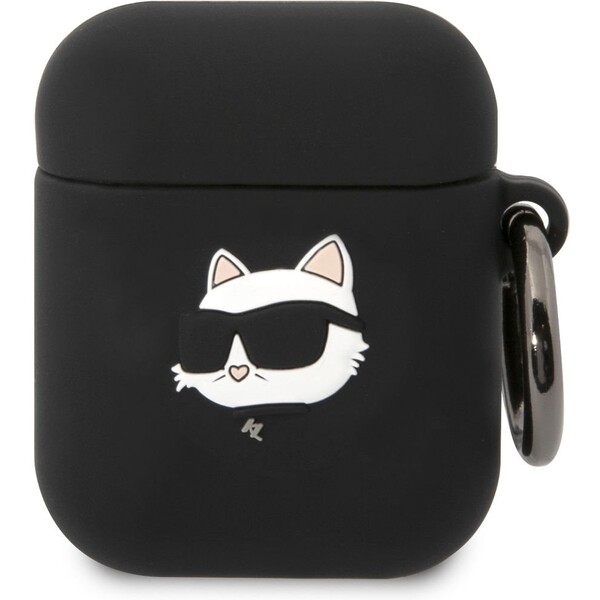 Karl-Lagerfeld-3D-Logo-NFT-Choupette-Head-Silikonove-pouzdro-Airpods-1-2-cerne
