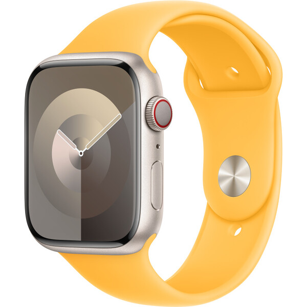 Apple-Watch-sportovni-reminek-45mm-paprskove-zluty-M-L