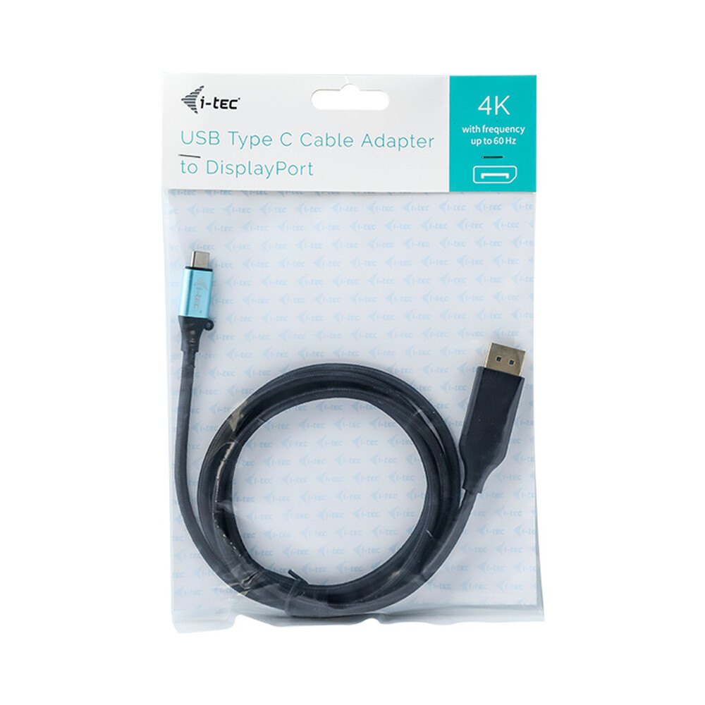 i-tec-USB-C-DisplayPort-kabel-4K-2m-cerny