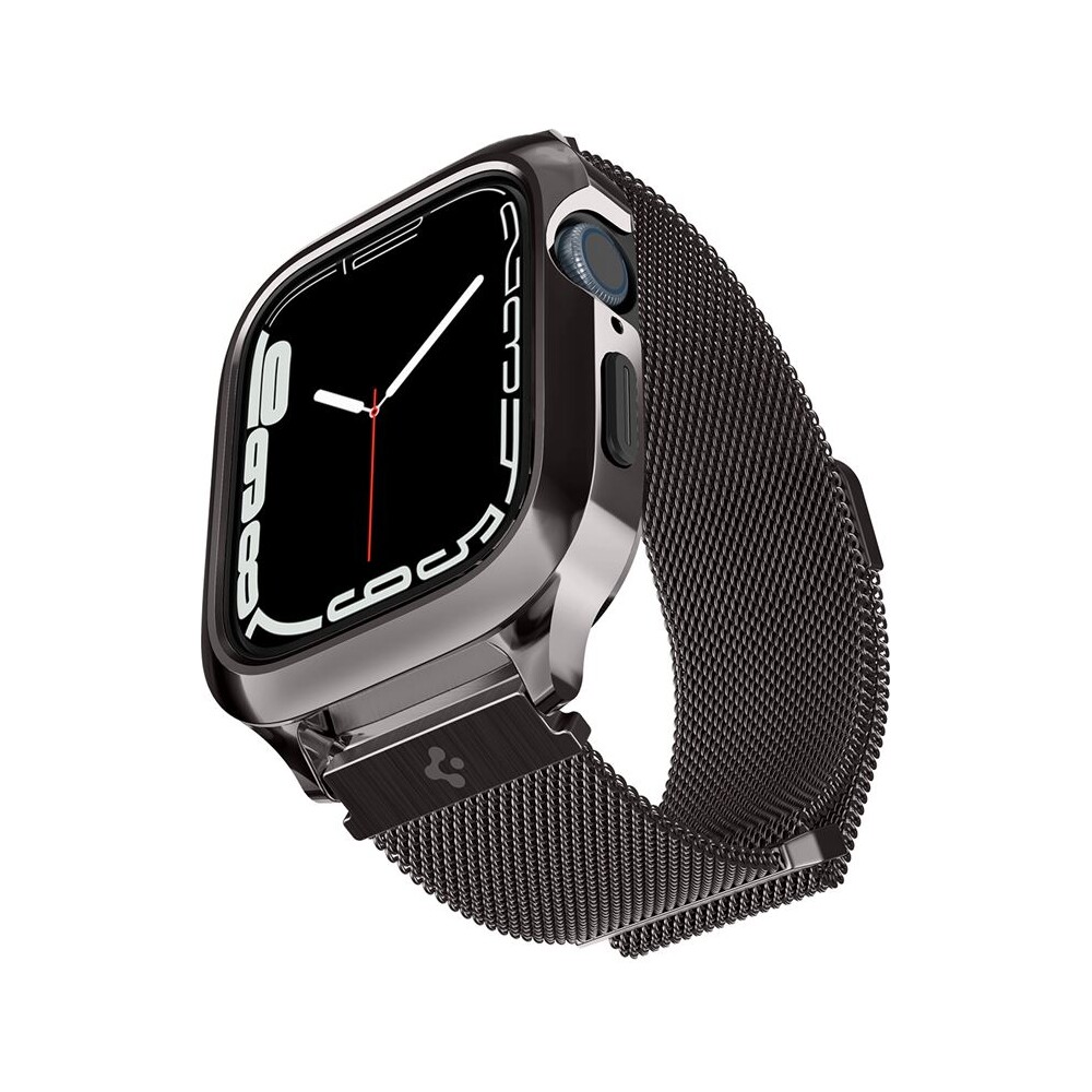 Spigen-Metal-Fit-Pro-reminek-s-pouzdrem-Apple-Watch-9-8-7-45mm-grafitovy
