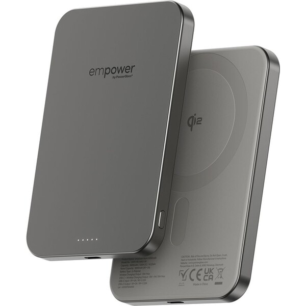 PanzerGlass-empower-bezdratova-Qi2-powerbanka-5000-mAh-MagSafe-seda