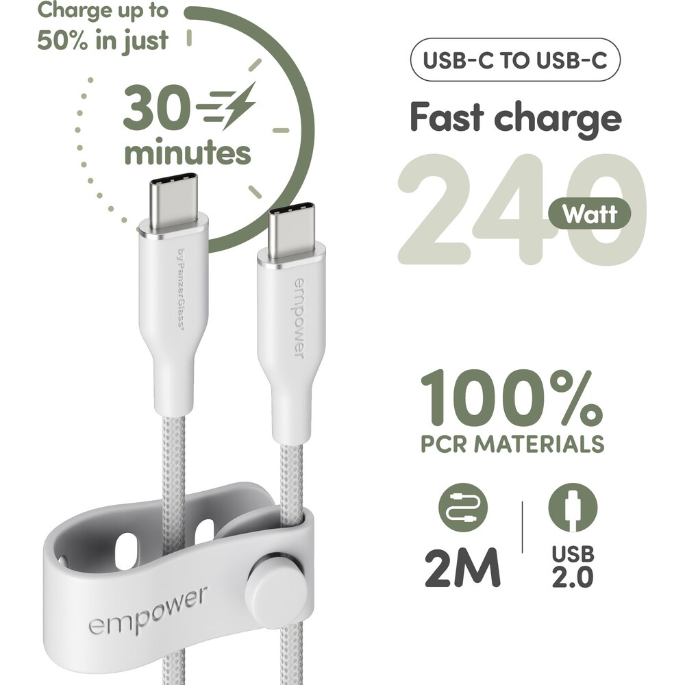 PanzerGlass-USB-C-USB-C-napajeci-kabel-240W-2m-bily