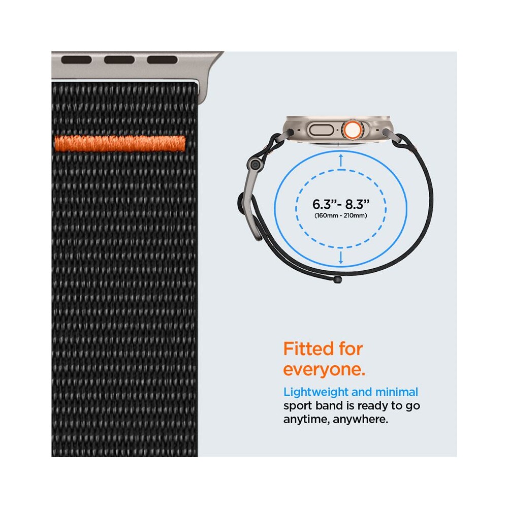 Spigen-DuraPro-Flex-Ultra-reminek-Apple-Watch-49-46-45-44-42mm-cerny