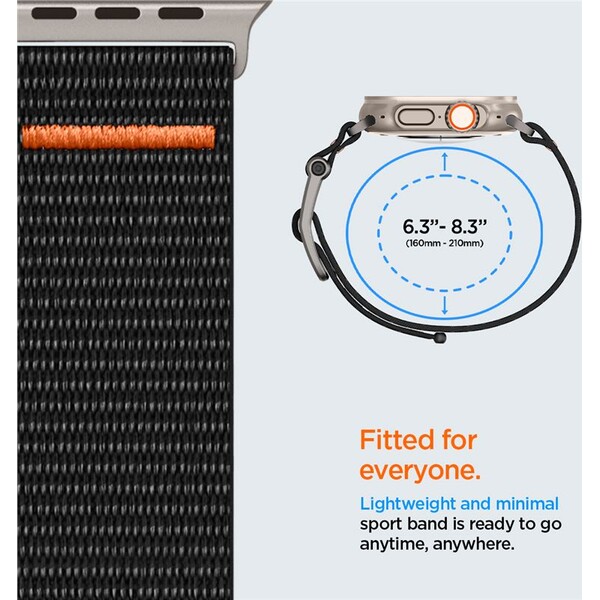 Spigen-DuraPro-Flex-Ultra-reminek-Apple-Watch-49-46-45-44-42mm-cerny