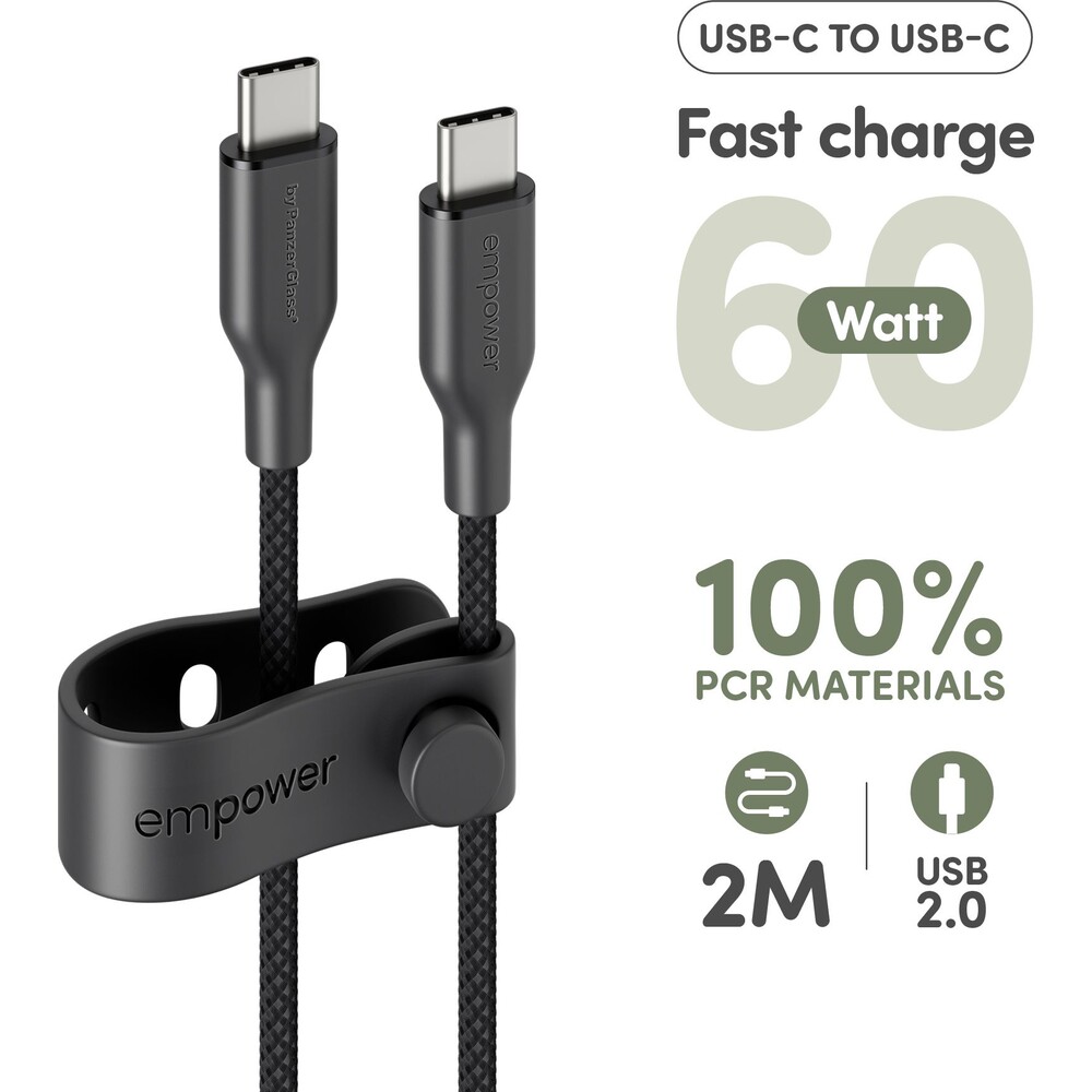 PanzerGlass-USB-C-USB-C-napajeci-kabel-60W-2m-cerny