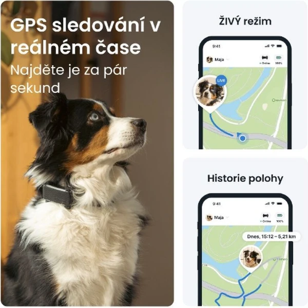 Tractive GPS DOG 6 lokátor polohy a aktivity pro psy černý - GPS moduly - Obrázek LBTD000L01