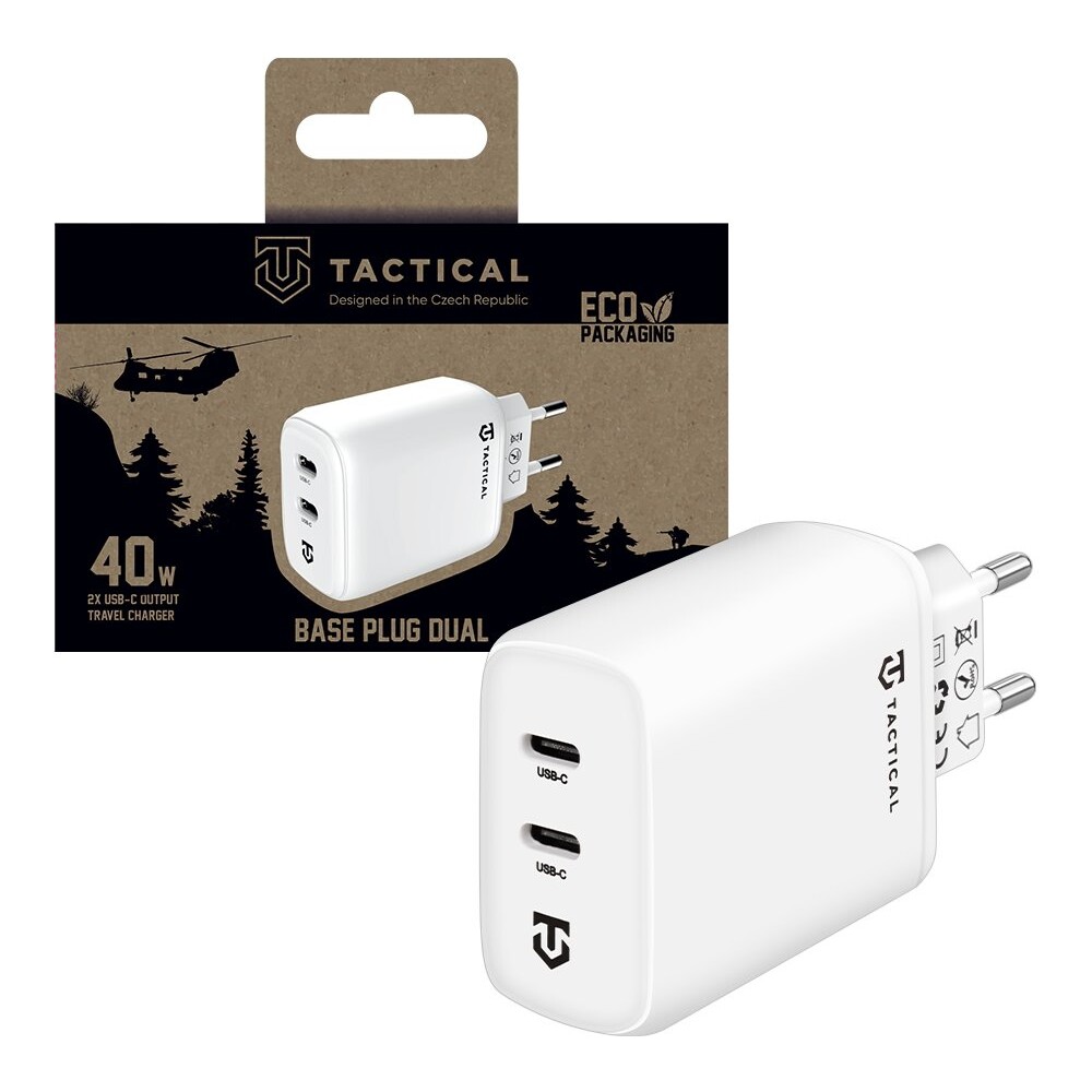 Tactical-Base-Plug-Dual-sitova-nabijecka-40W-bila