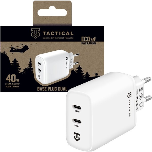 Tactical-Base-Plug-Dual-sitova-nabijecka-40W-bila