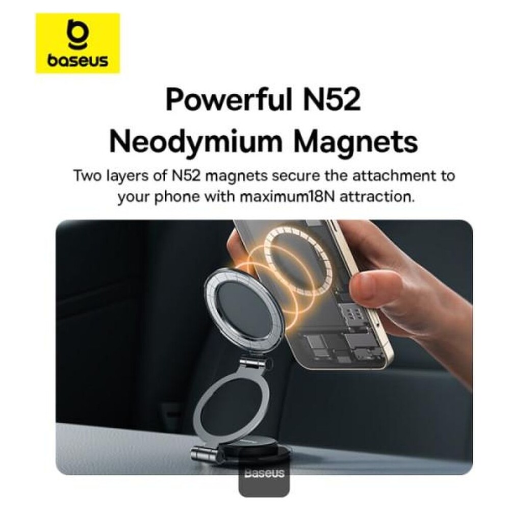 Baseus-MagPro-Series-II-drzak-do-auta-s-magnetem-na-palubni-desku-cerny