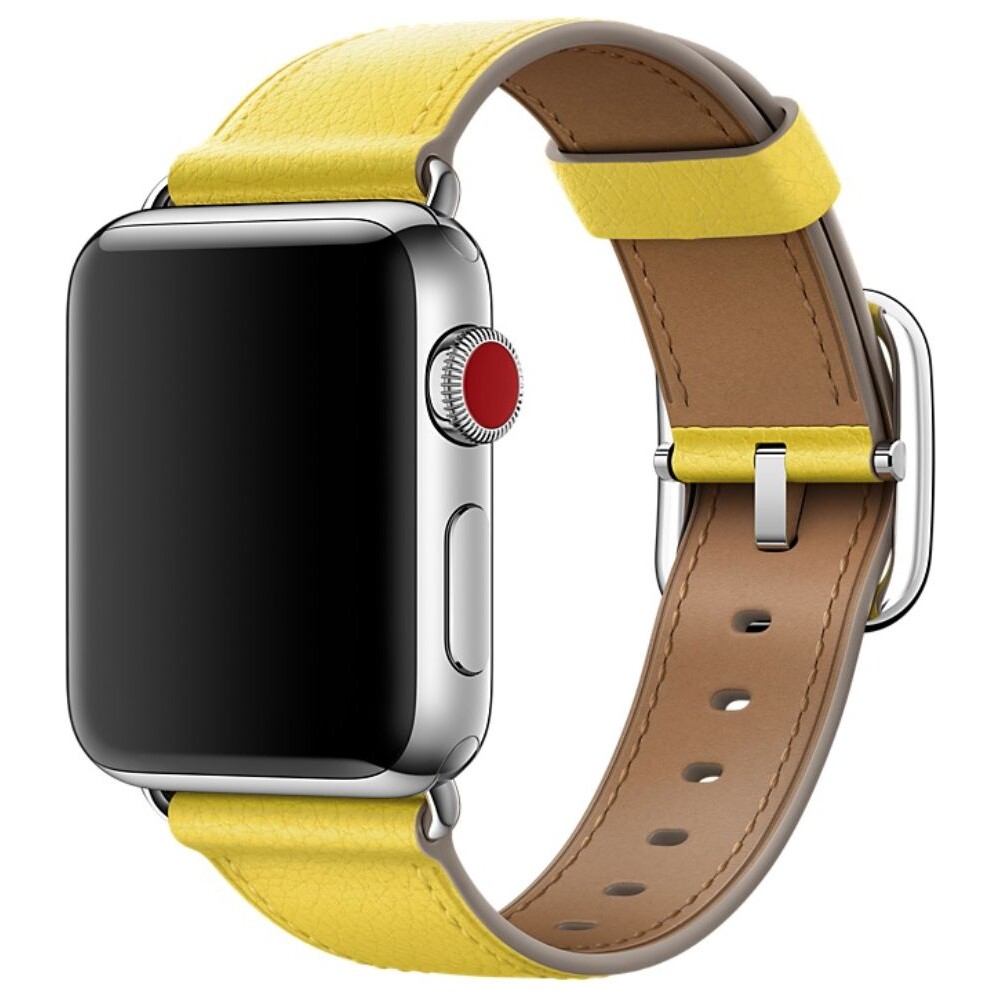 Apple-Watch-kozeny-reminek-s-klasickou-prezkou-38-40mm-jarne-zluty