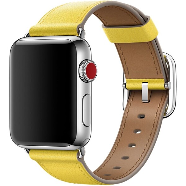 Apple-Watch-kozeny-reminek-s-klasickou-prezkou-38-40mm-jarne-zluty