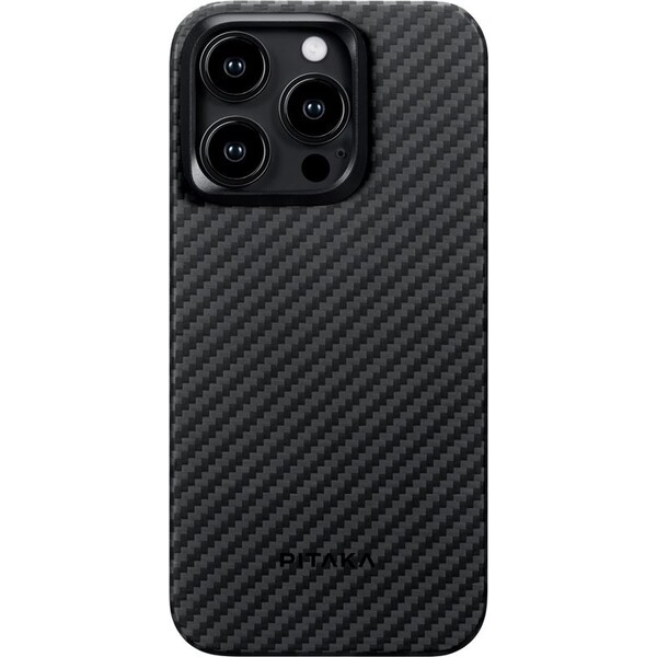 Pouzdro Pitaka MagEZ 4 1500D case iPhone 15 Pro Max černé/šedé twill