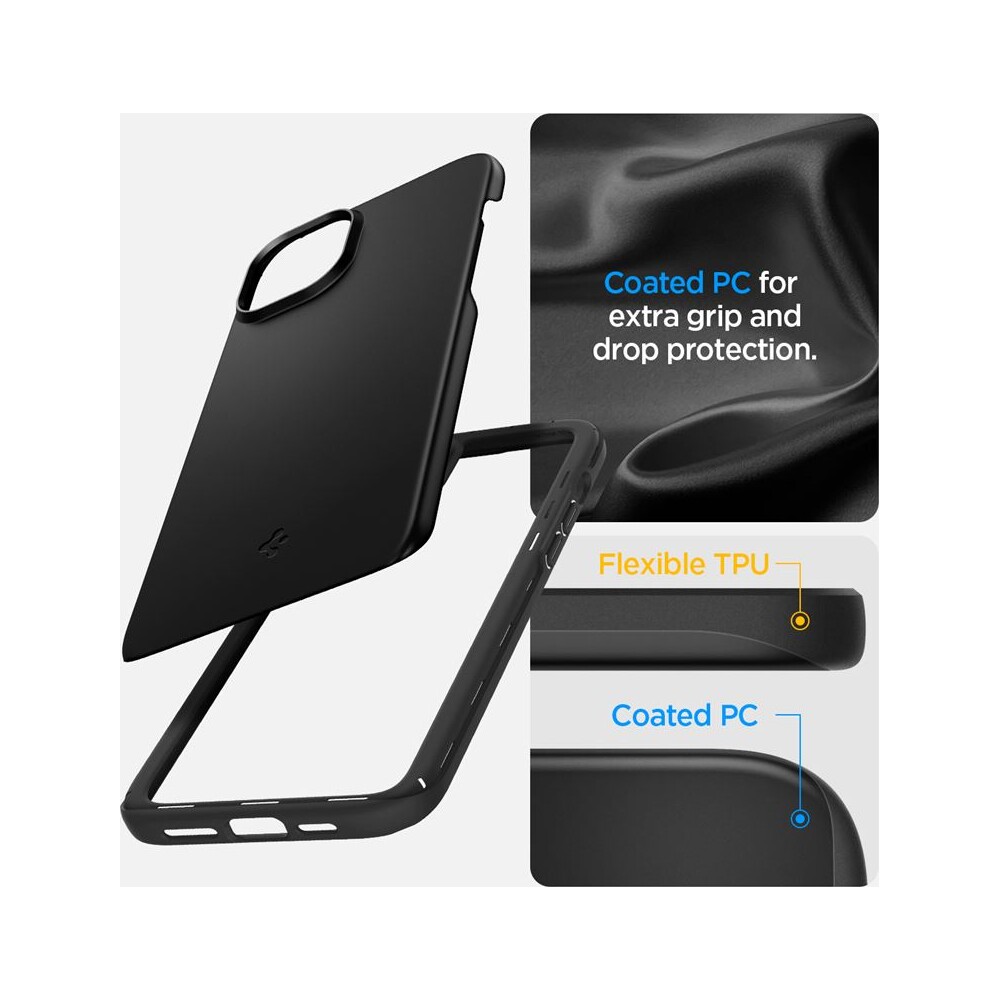 Spigen-Thin-Fit-kryt-iPhone-15-cerny