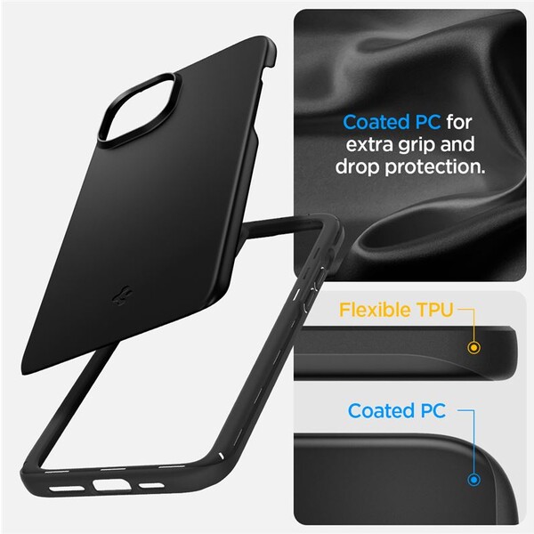 Spigen-Thin-Fit-kryt-iPhone-15-cerny