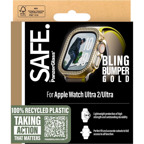 PanzerGlass-SAFE-Apple-Watch-Ultra-3-2-1-bumper-ramecek-trpytive-zlaty