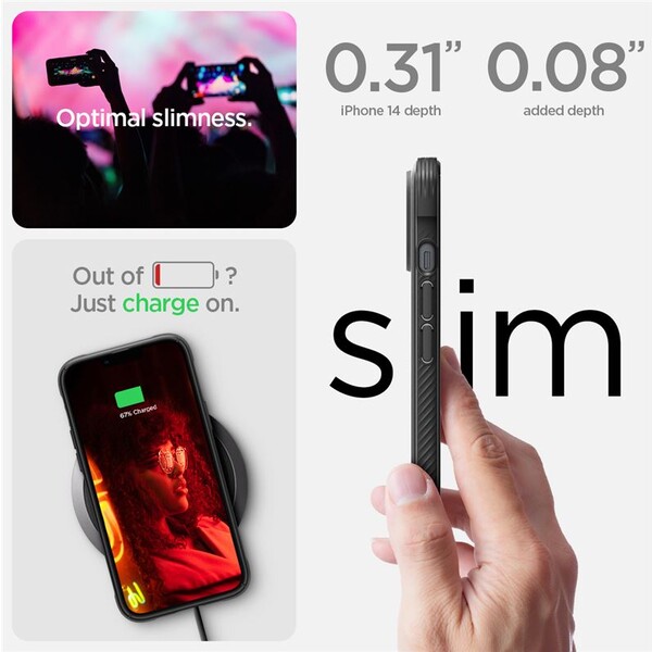 Spigen-Rugged-Armor-Mag-kryt-iPhone-14-cerny