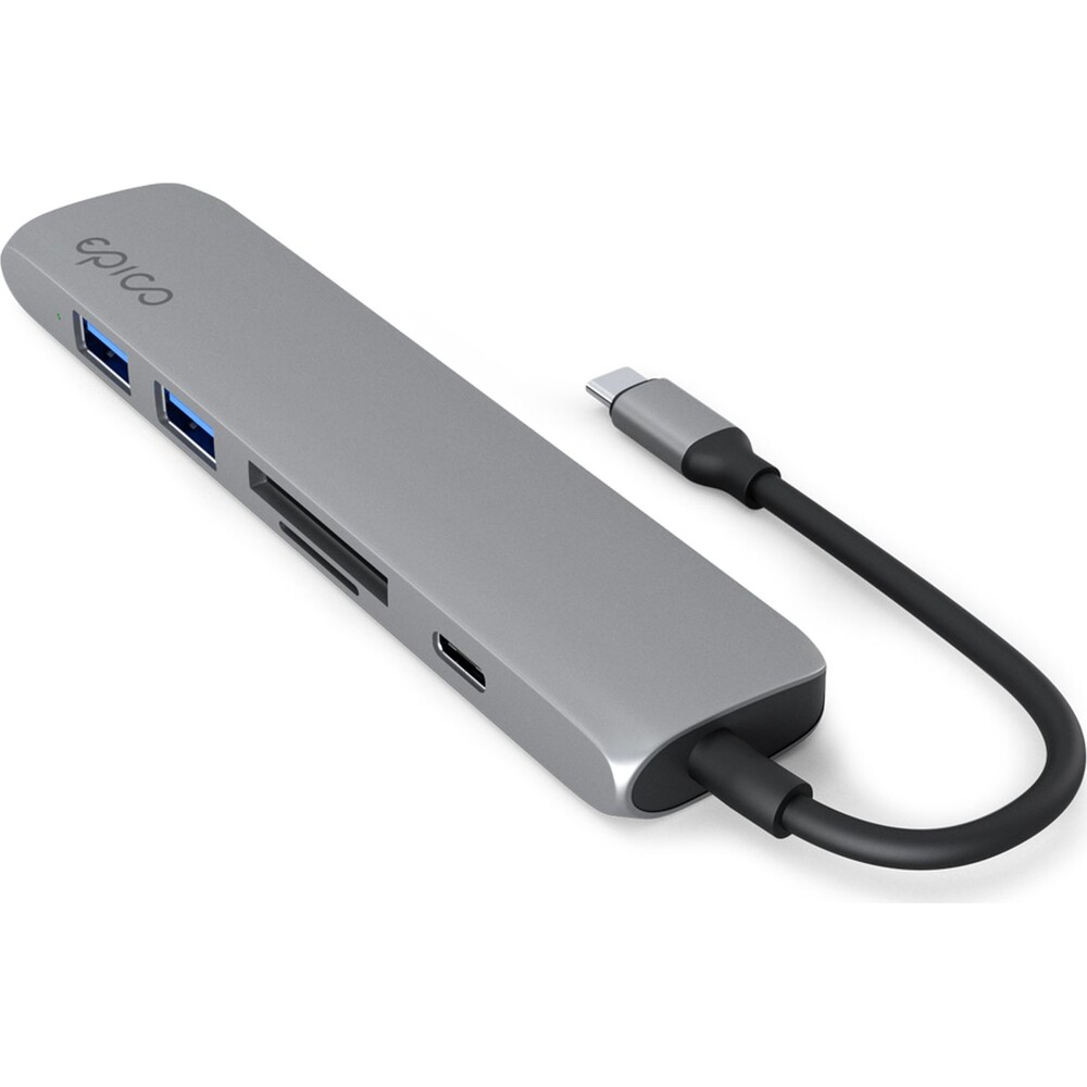 iWant-by-Epico-6v1-hlinikovy-hub-8K-s-USB-C-vesmirne-sedy