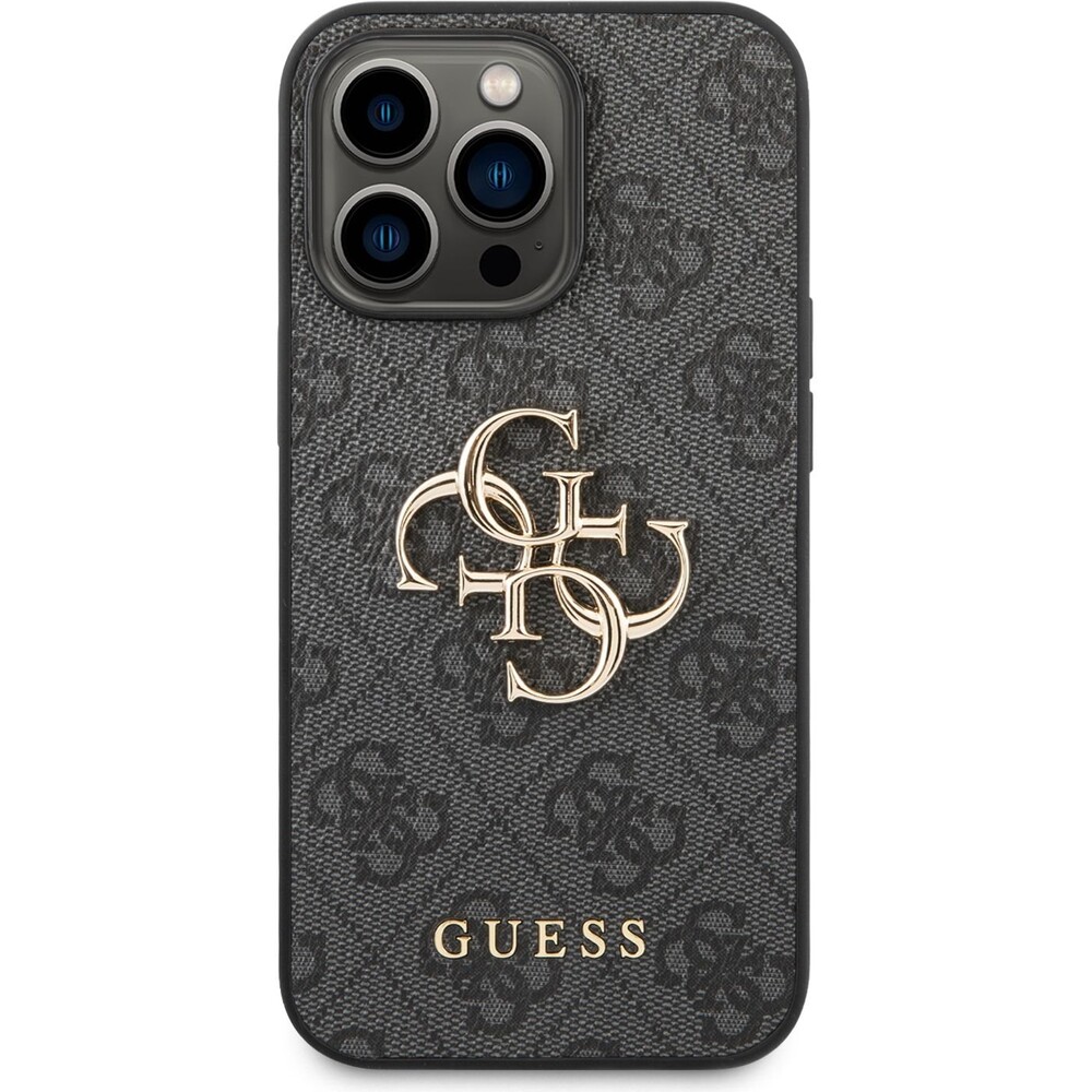 Guess-PU-4G-Metal-Logo-kryt-iPhone-14-Pro-sedy