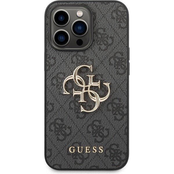 Guess-PU-4G-Metal-Logo-kryt-iPhone-14-Pro-sedy