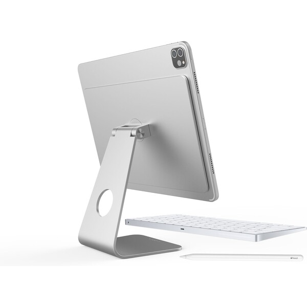 FIXED-Frame-hlinikovy-magneticky-stojanek-iPad-Pro-12-9-18-22-Air-13-M2-stribrny
