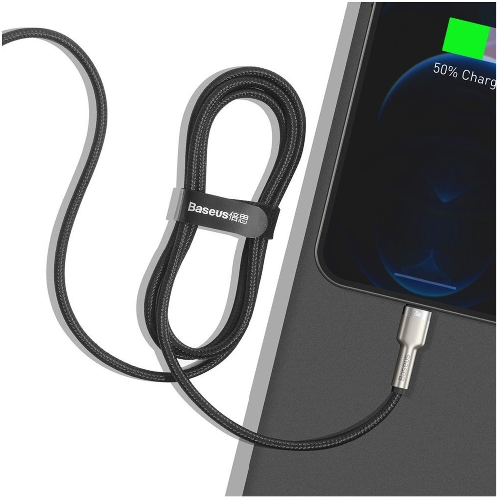 Baseus-Cafule-USB-C-Lightning-napajeci-kabel-20W-2m-cerny