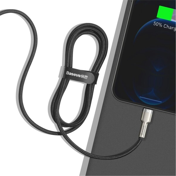 Baseus-Cafule-USB-C-Lightning-napajeci-kabel-20W-2m-cerny