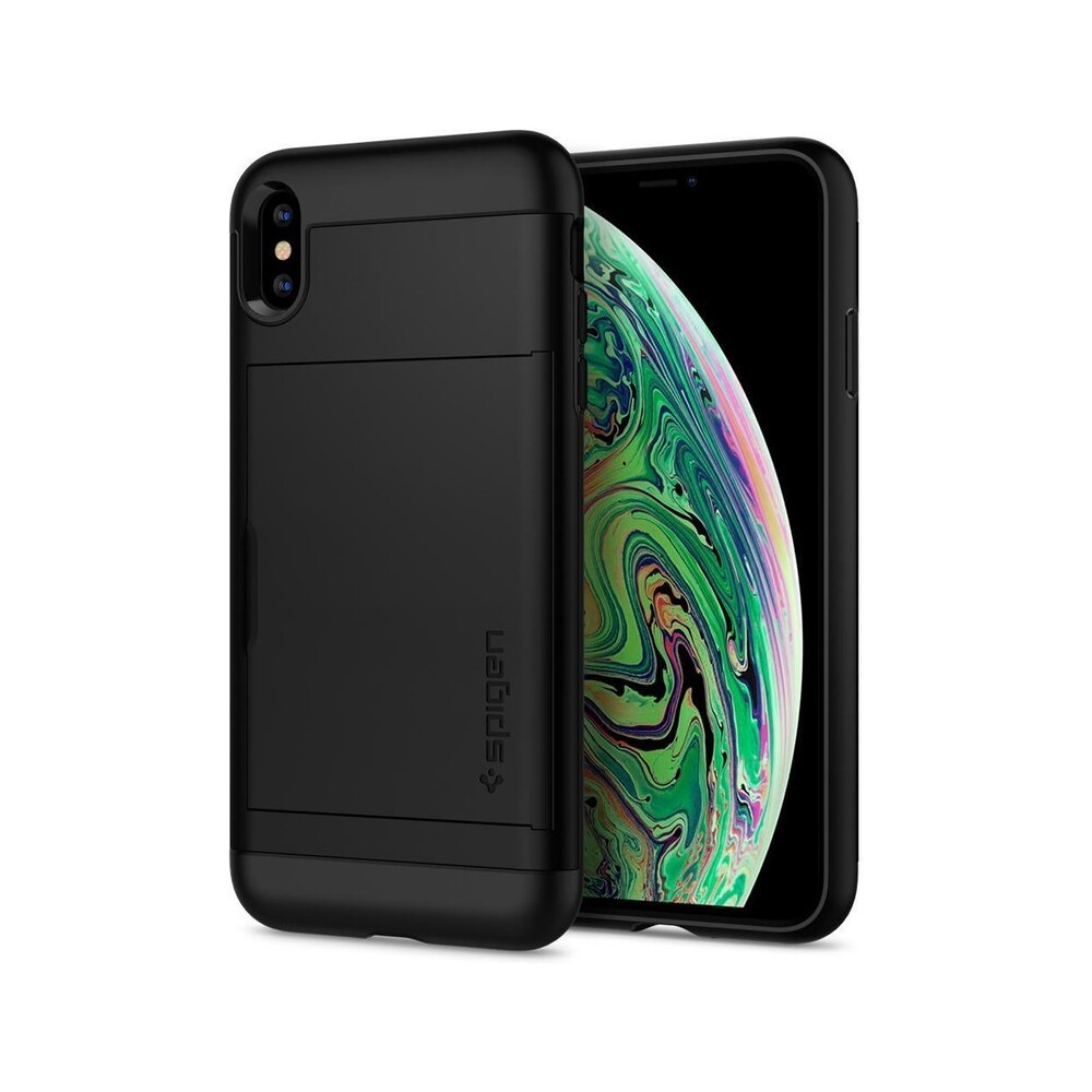 Spigen-Slim-Armor-CS-odolny-kryt-iPhone-XS-X-cerny